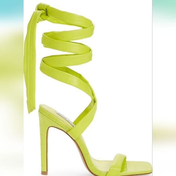 Steve Madden Utilize Tie Up Stiletto in Yellow - Picture 2 of 6